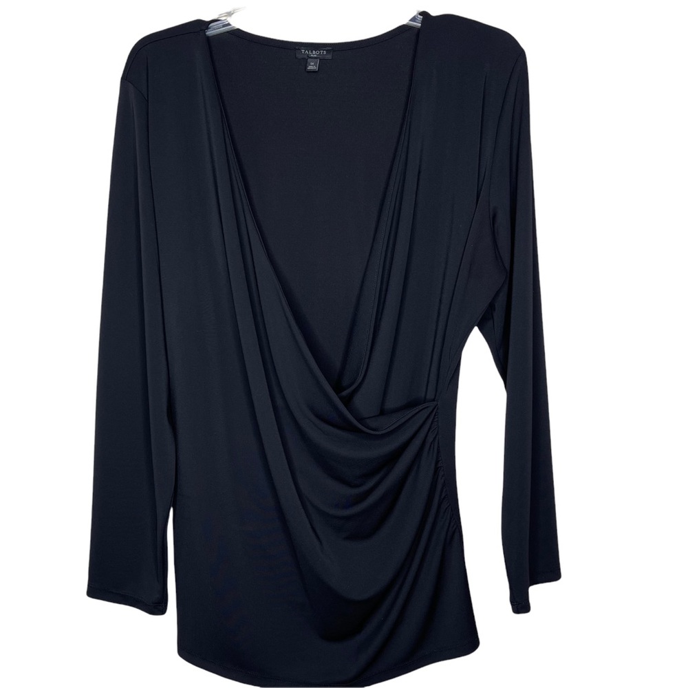 Talbots Plus Black Label Tunic Top Sz Large